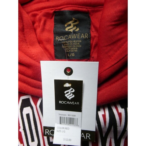 Rocawear Men's Red Black‎ Hoodie 901509 XL/L - Picture 6 of 7